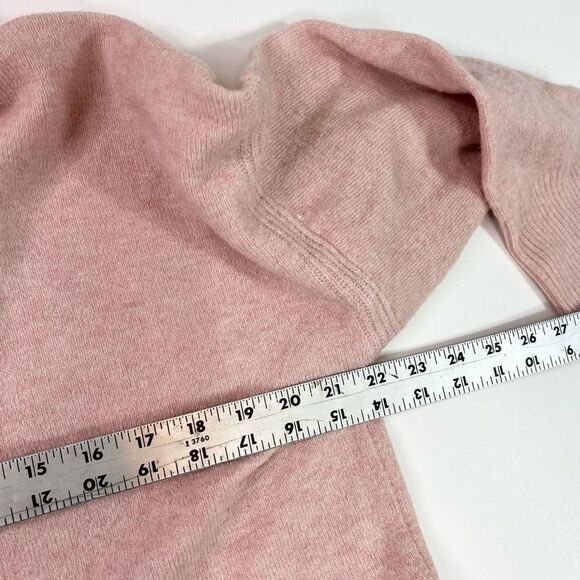 J.Crew Pullover Sweater Womens Medium Pink Merino Wool Alpaca Turtle Neck - Picture 6 of 11